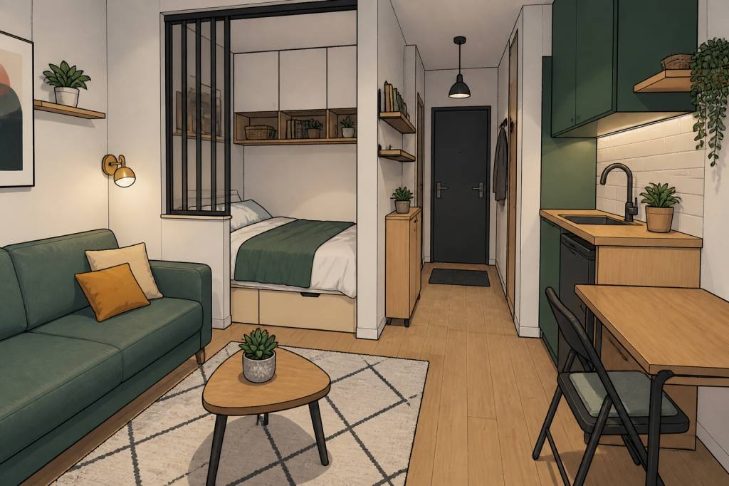 Comment aménager un appartement de 15m2 avec style