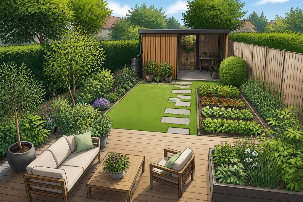 Comment aménager 100 m2 de jardin facilement
