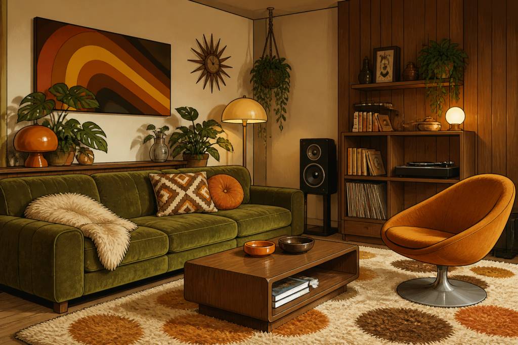 1970s interior design : idées pour une décoration vintage et chaleureuse