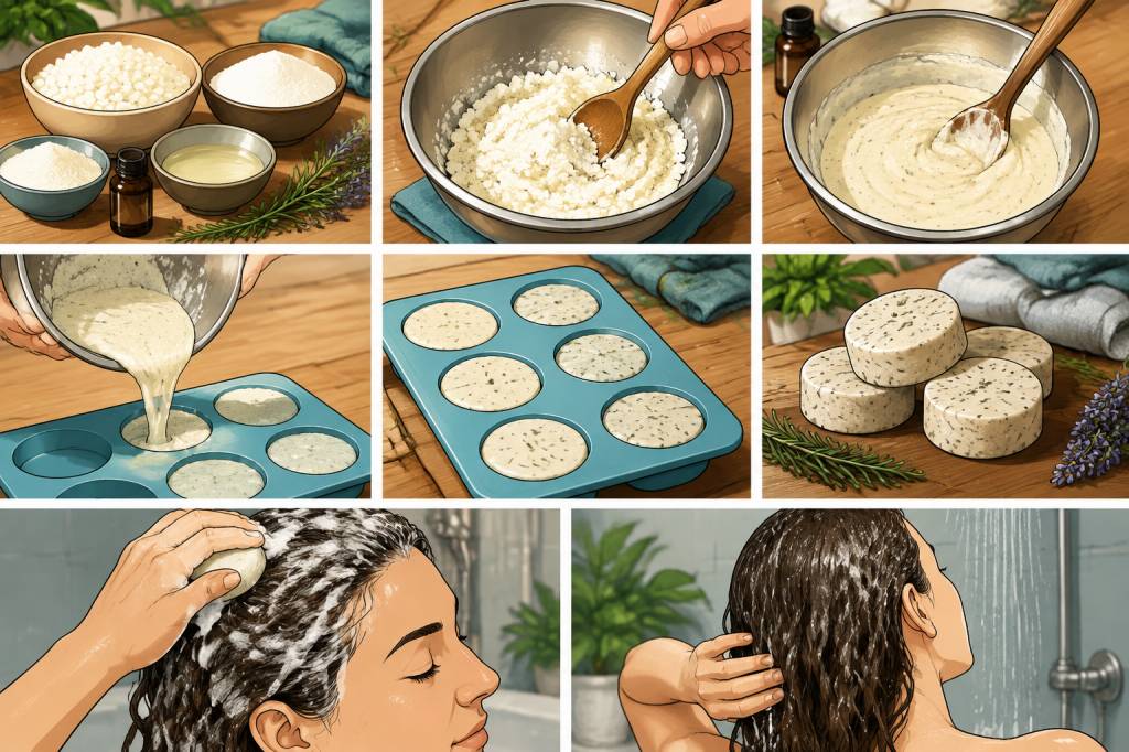Shampooing solide recette : créez facilement le vôtre à la maison